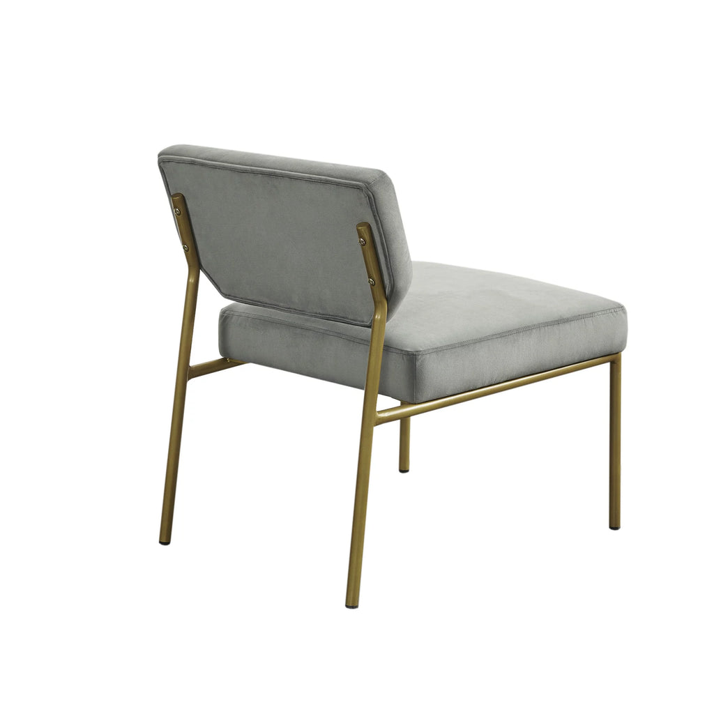 Gray Metal Frame Accent Sofa Chair I9777