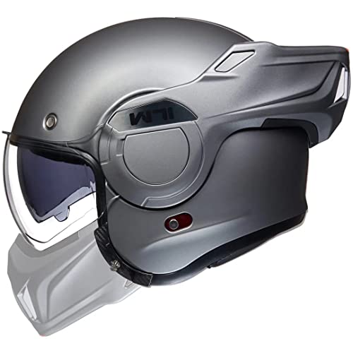 Matte Black Full Face Modular Motorcycle Helmet U609223