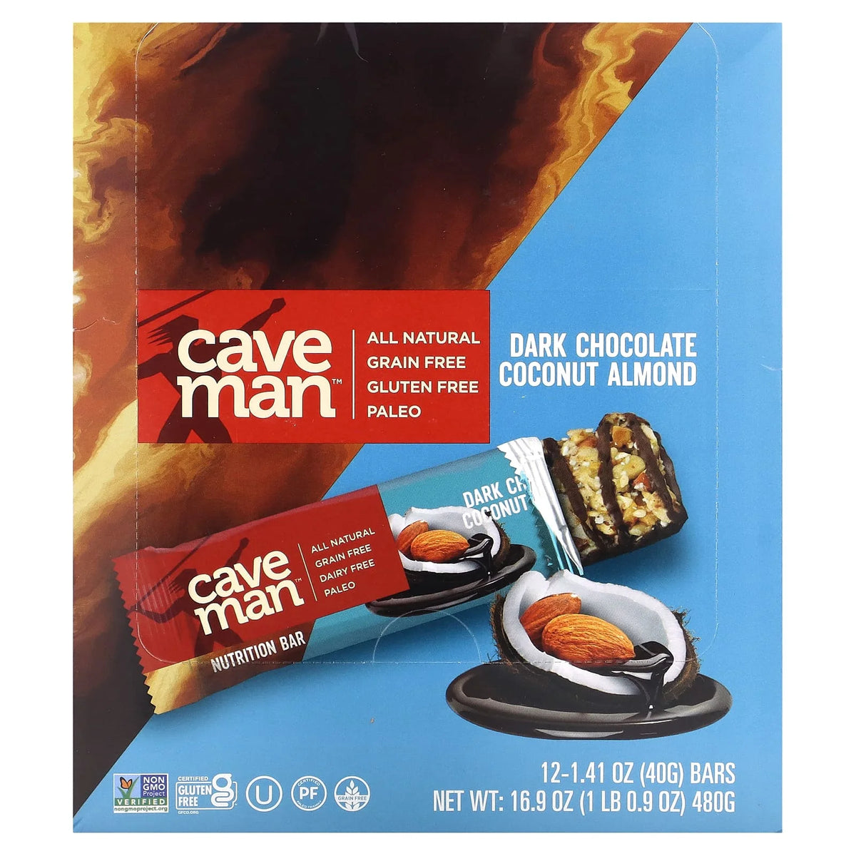 Dark Chocolate Almond Coconut Nutrition Bars 12 Pack M872183