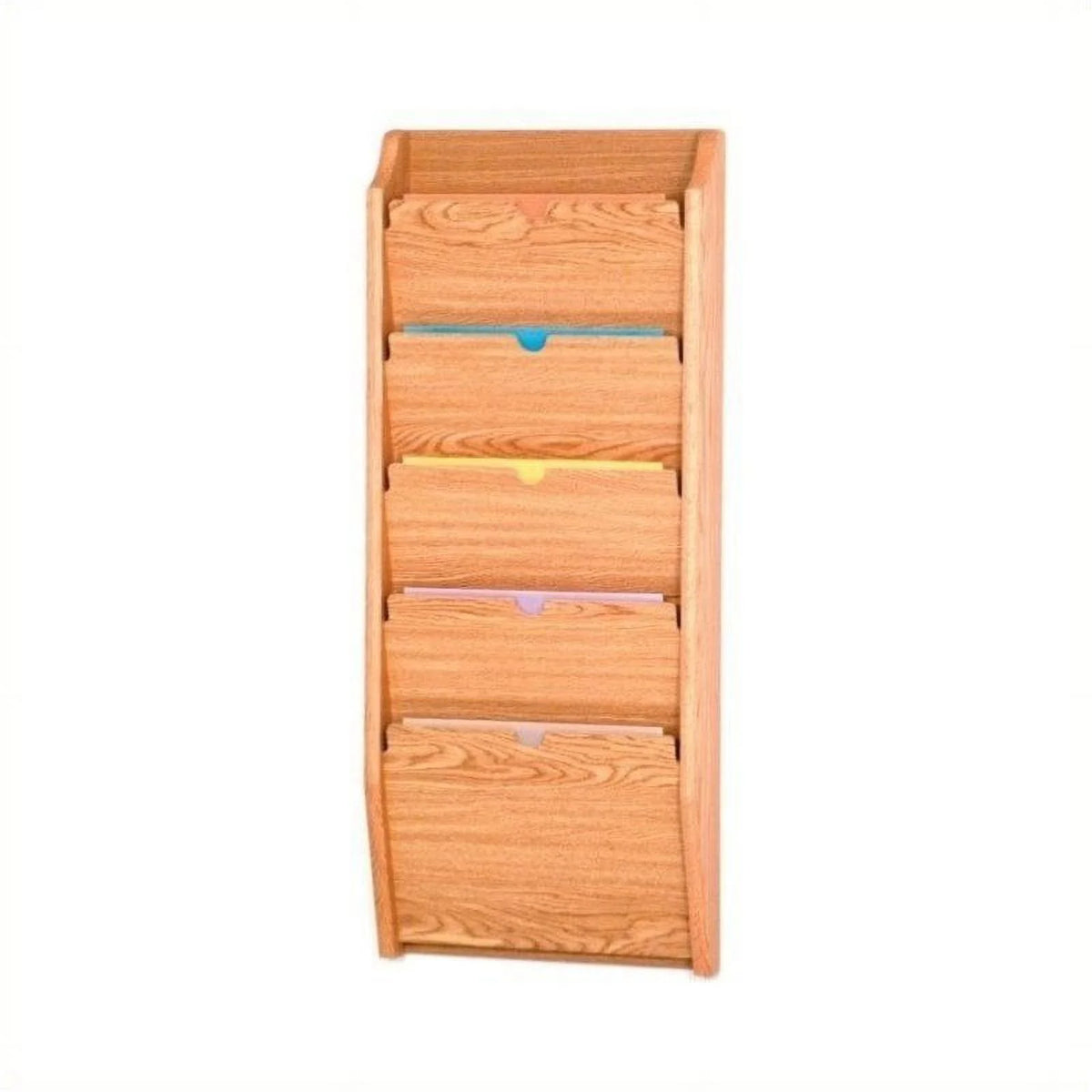 Light Oak 5 Pocket File Holder Y532938