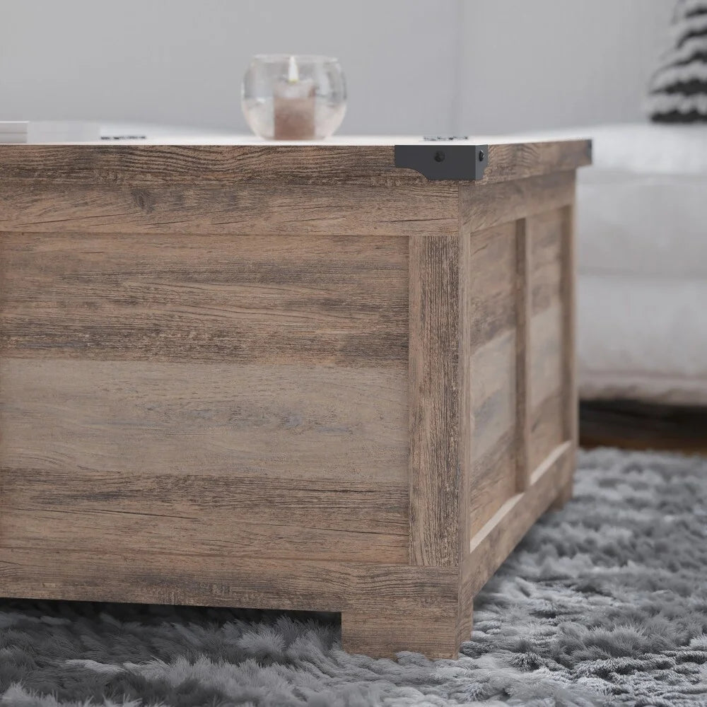 Farmhouse Coffee Table with Lift Top and Storage T174