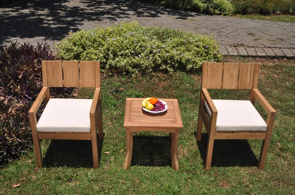 Grade-A Teak 3 Pc Outdoor Dining Set T32163