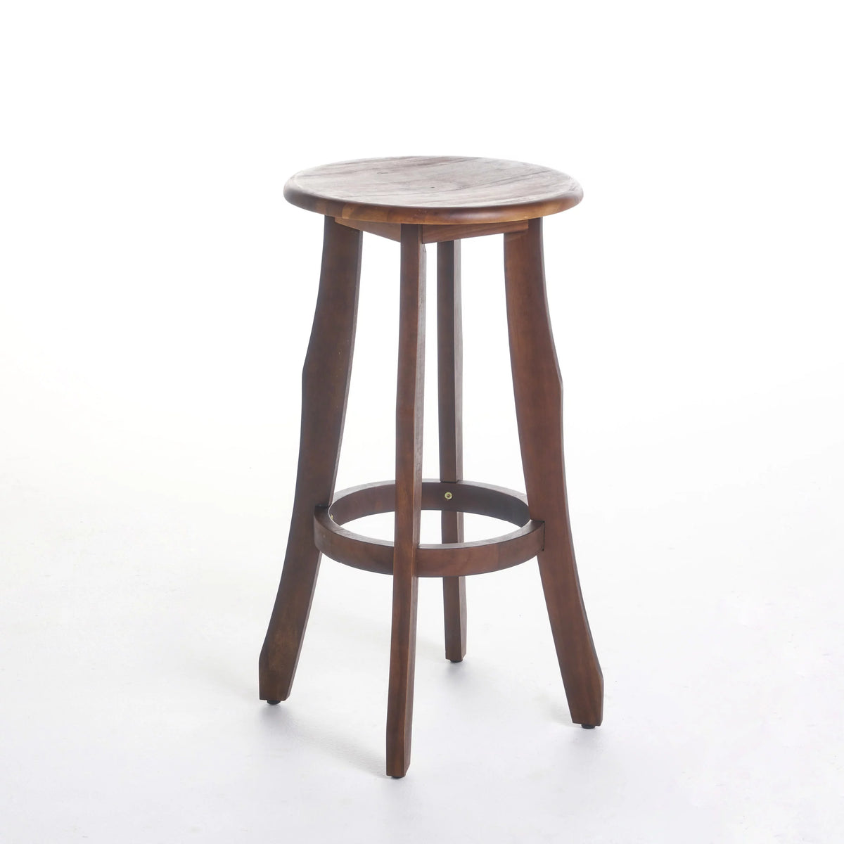 Acacia Wood Barstools, Set of 2, Dark Brown C8072