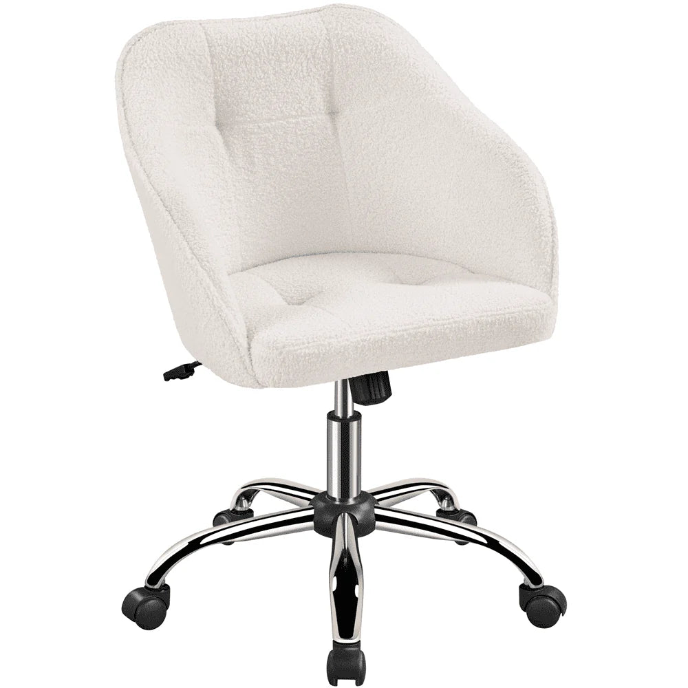 Pink Velvet Adjustable Swivel Office Chair U891