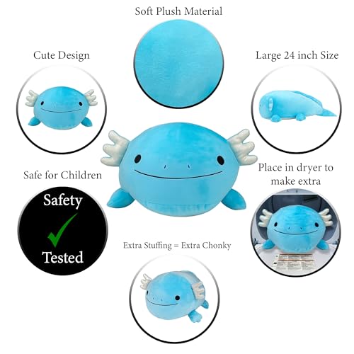 24" Blue Axolotl Plush Toy X87094
