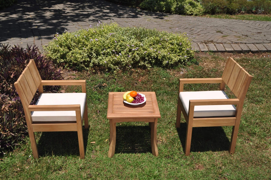 Grade-A Teak 3 Pc Outdoor Dining Set T32163