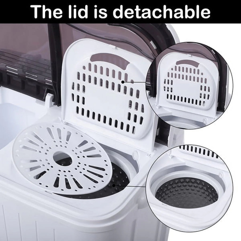 Portable 14.3lbs Washing Machine with Drain Pump B52199