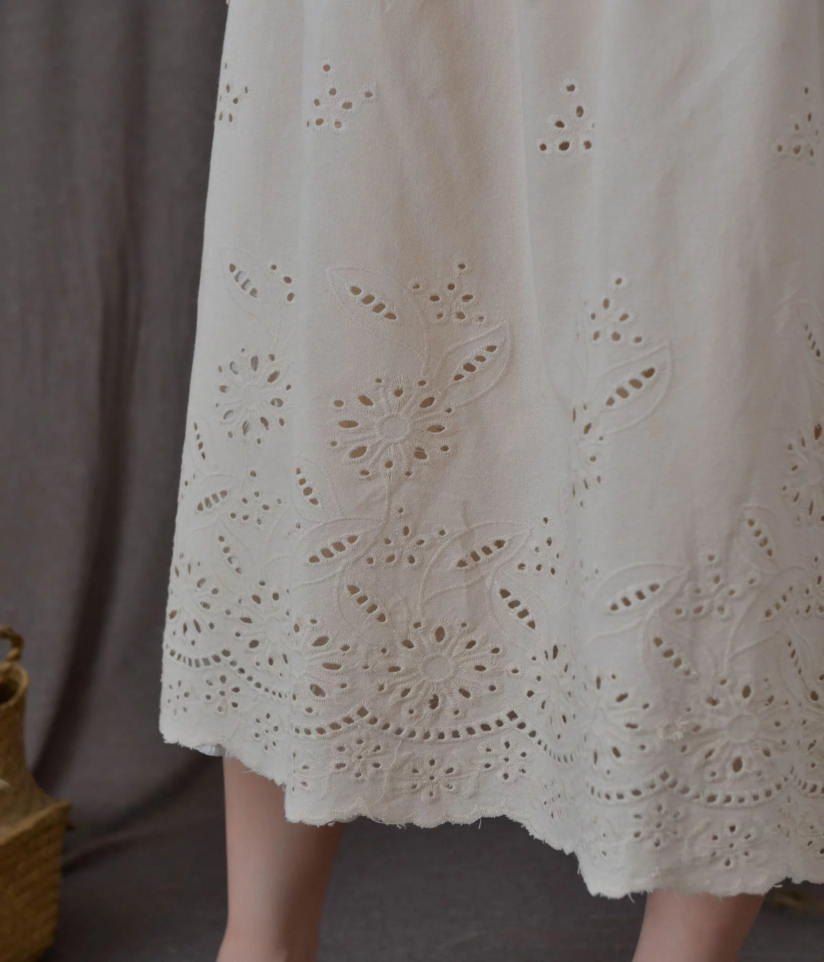 Cotton Linen Openwork Apron S430