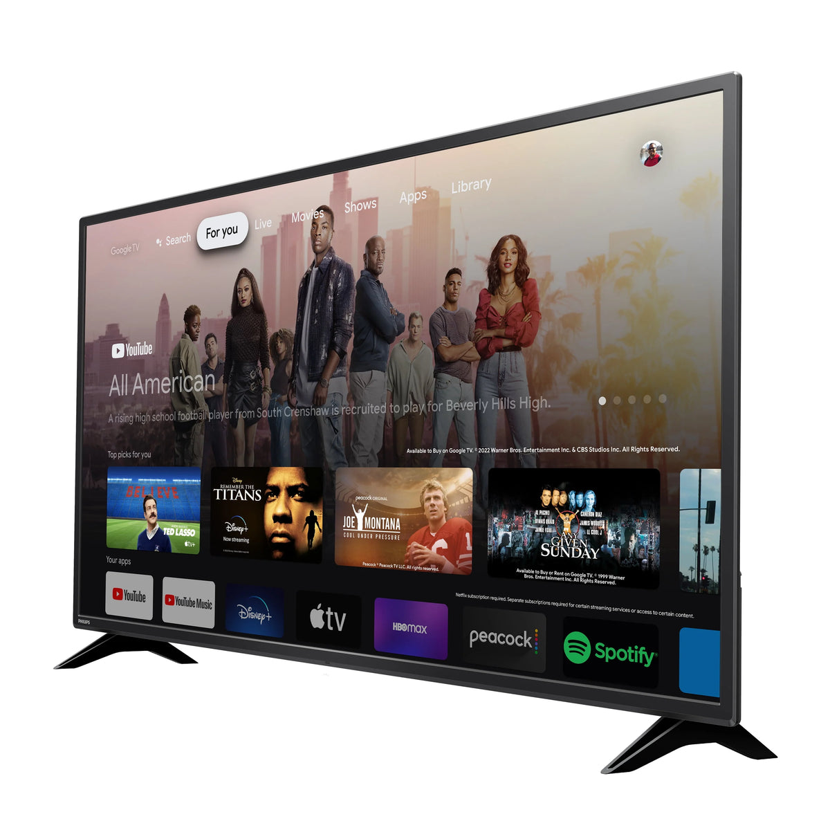 55 Class 4K Ultra HD Google Smart LED TV M737