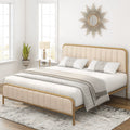 Queen Size Tufted Upholstered Bed Frame J217153