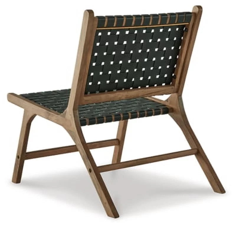 Light Brown Black Accent Chair N673