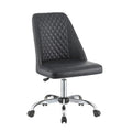 Gray Leatherette Office Chair with Star Base U3154