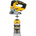 20V MAX XR Cordless Brushless Jigsaw and Router O453247