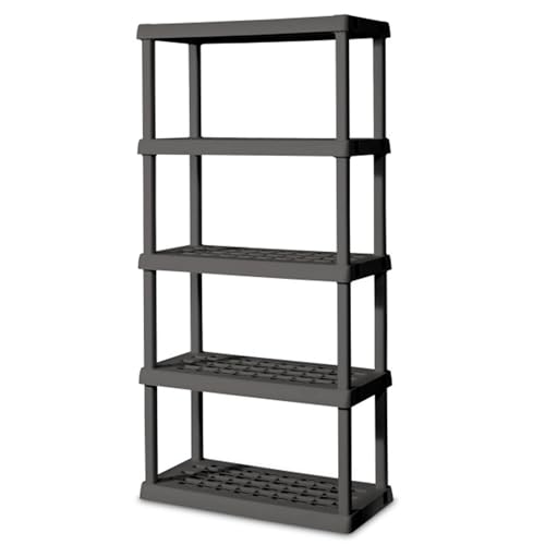 5-Shelf Plastic Storage Shelves E33538