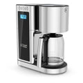 Glass 8 Cup Stainless Steel Black Coffeemaker J602772
