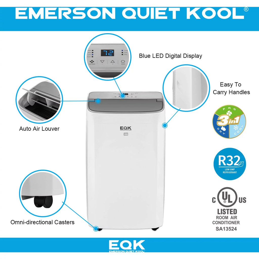 10,000 BTU Portable Air Conditioner with Heater D885