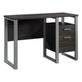 Contemporary Engineered Wood and Metal Desk in Blade Walnut U39492