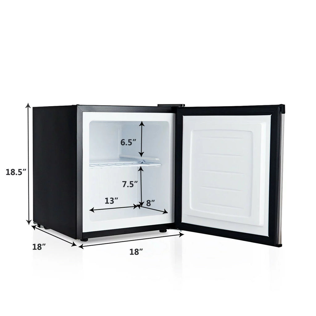 1.1 cu.ft. Compact Single Door Upright Freezer Stainless Steel E957