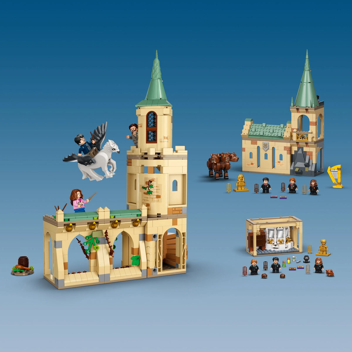 Castle Tower Toy with Hippogriff Figure and Prison Cell I453