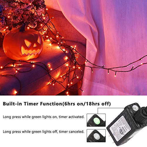 240 LED 78.74ft Orange Purple String Lights R2458
