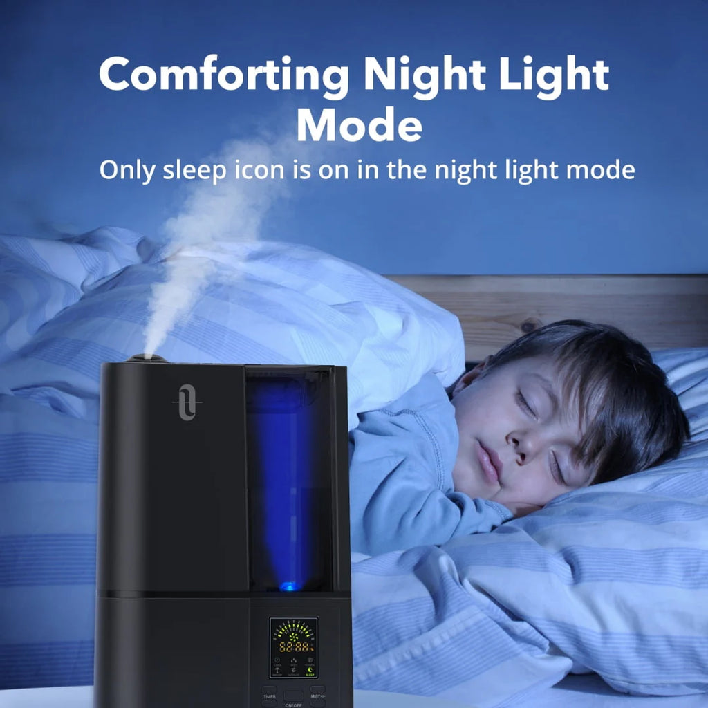 4L Cool Mist Ultrasonic Humidifier with LED Display and Humidistat B176458