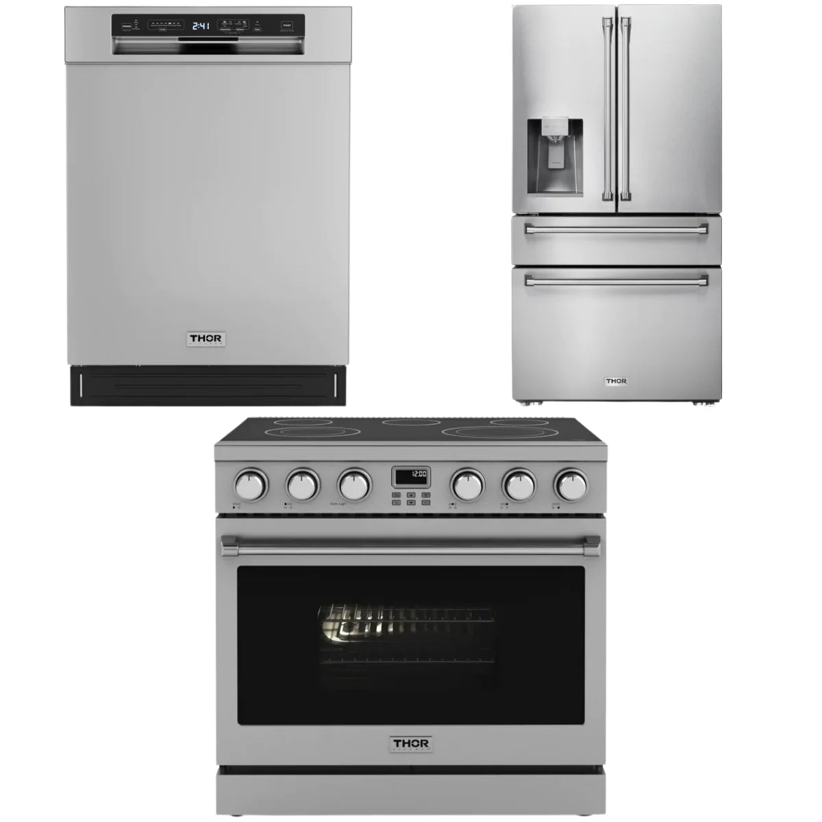 36 Electric Range, Refrigerator and Dishwasher U1286