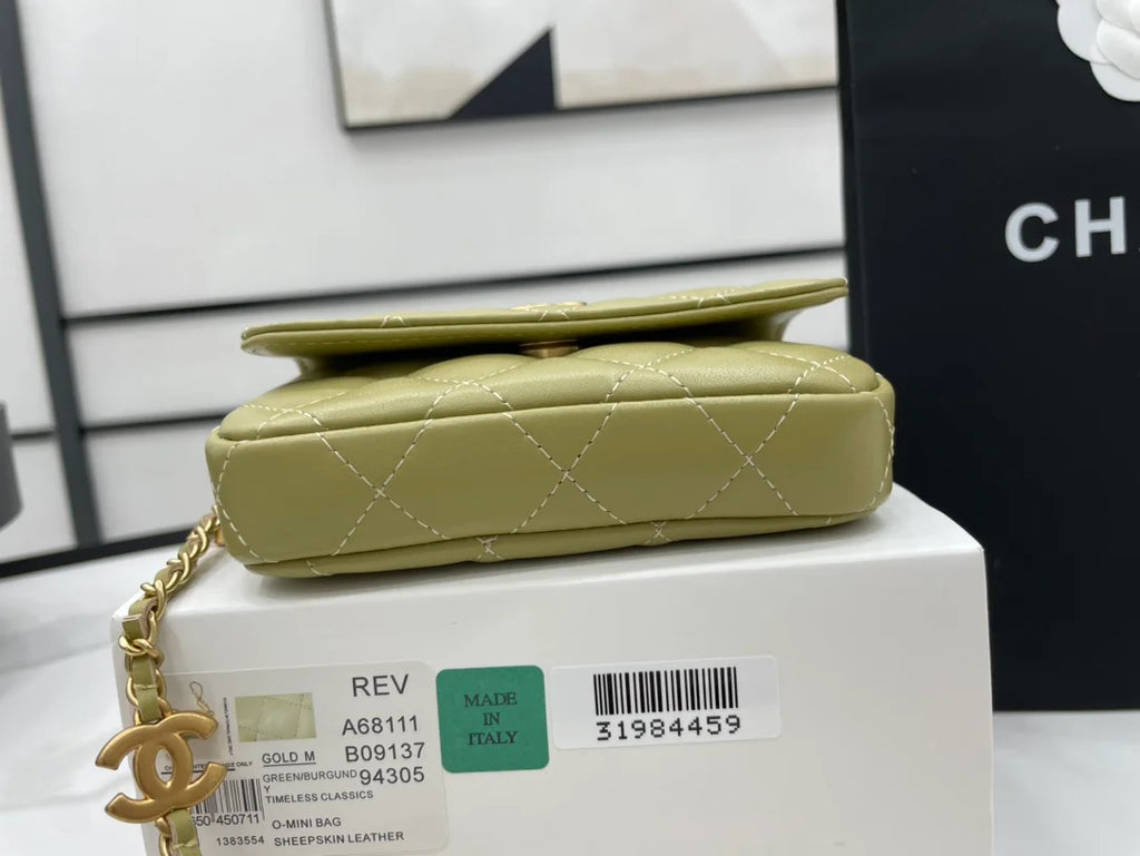 Green Mini Flap Bag J677150