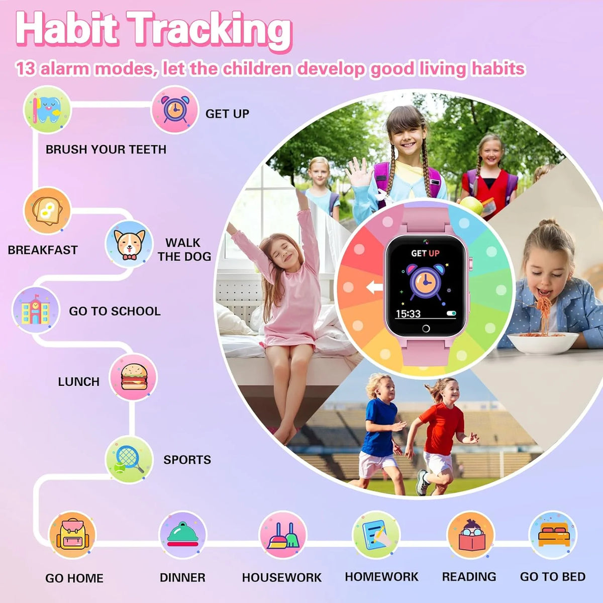 Smart Watch with Games Video Camera Music Pedometer L315