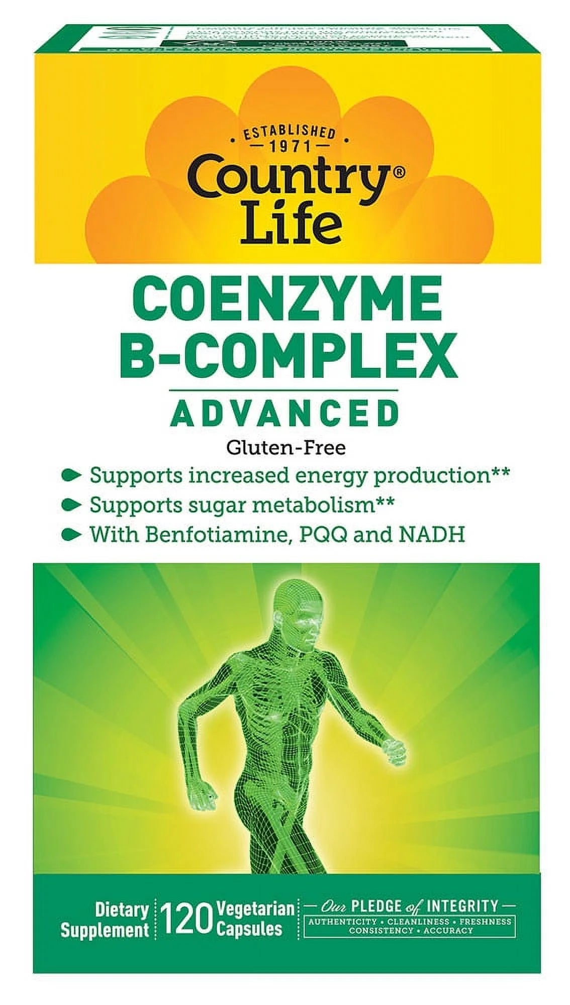 120 Vegetarian Capsules Coenzyme B-Complex W4361