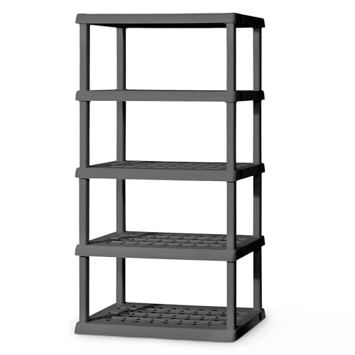 5-Shelf Plastic Storage Shelves E33538