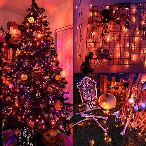 240 LED 78.74ft Orange Purple String Lights R2458