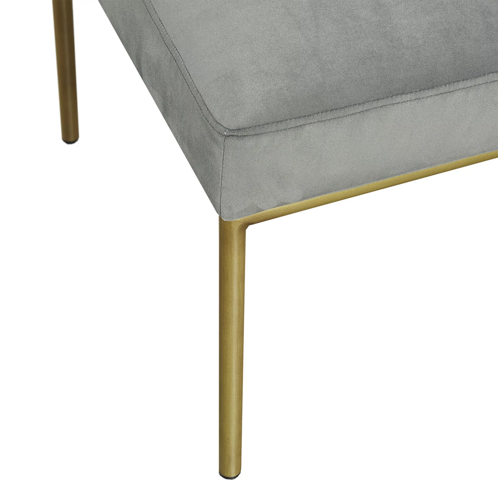 Gray Metal Frame Accent Sofa Chair I9777