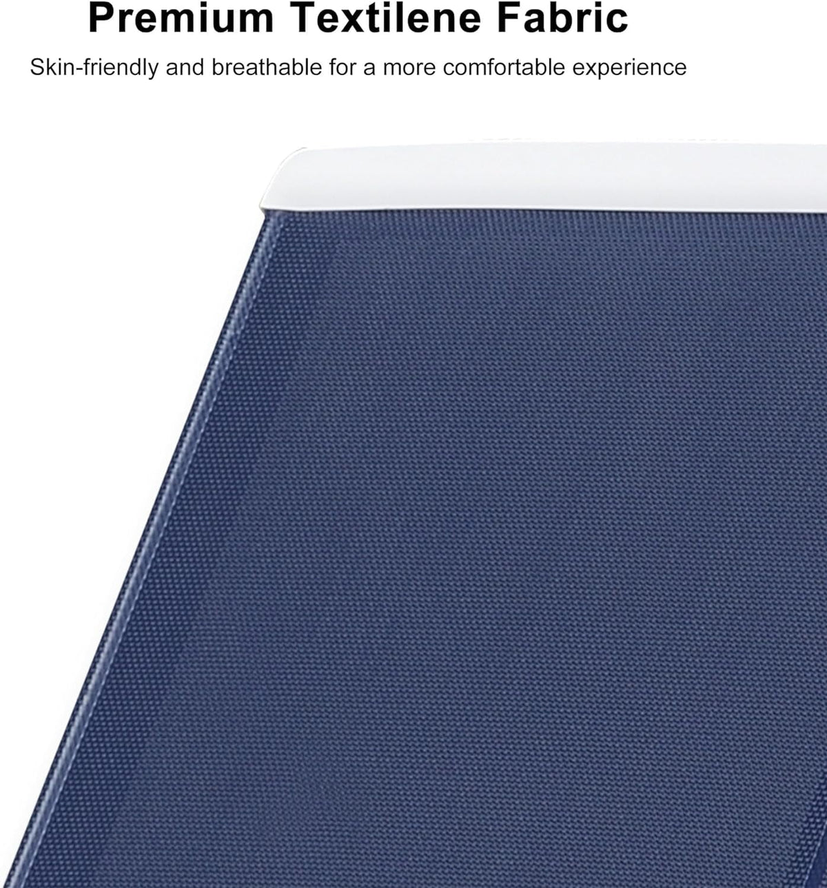 Navy Blue Stackable Patio Chaise Lounge Chair F9664