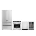 36 Gas Range, Refrigerator with Ice Maker, Dishwasher and Wine Cooler W5983