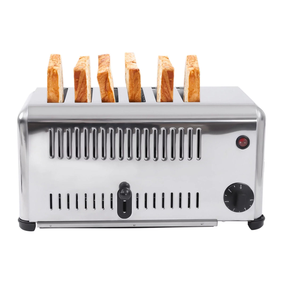 6 Slices Timing Electric Pop-Up Stainless Steel Toaster F117