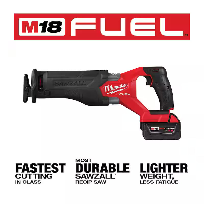 18V Lithium-Ion Brushless Cordless Reciprocating Saw with Battery & Blade Set L5712