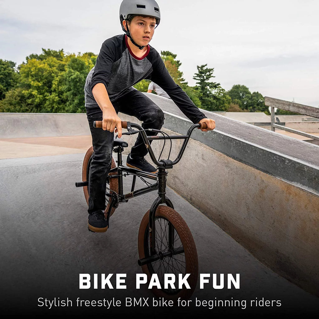 20-Inch Steel Frame Black BMX Bike I781