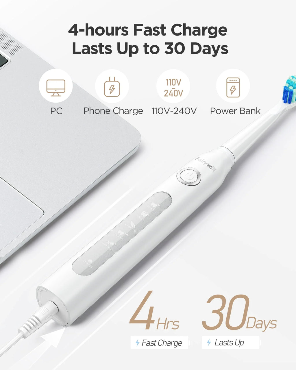 Black Water Flosser and Electric Toothbrush Combo X74422