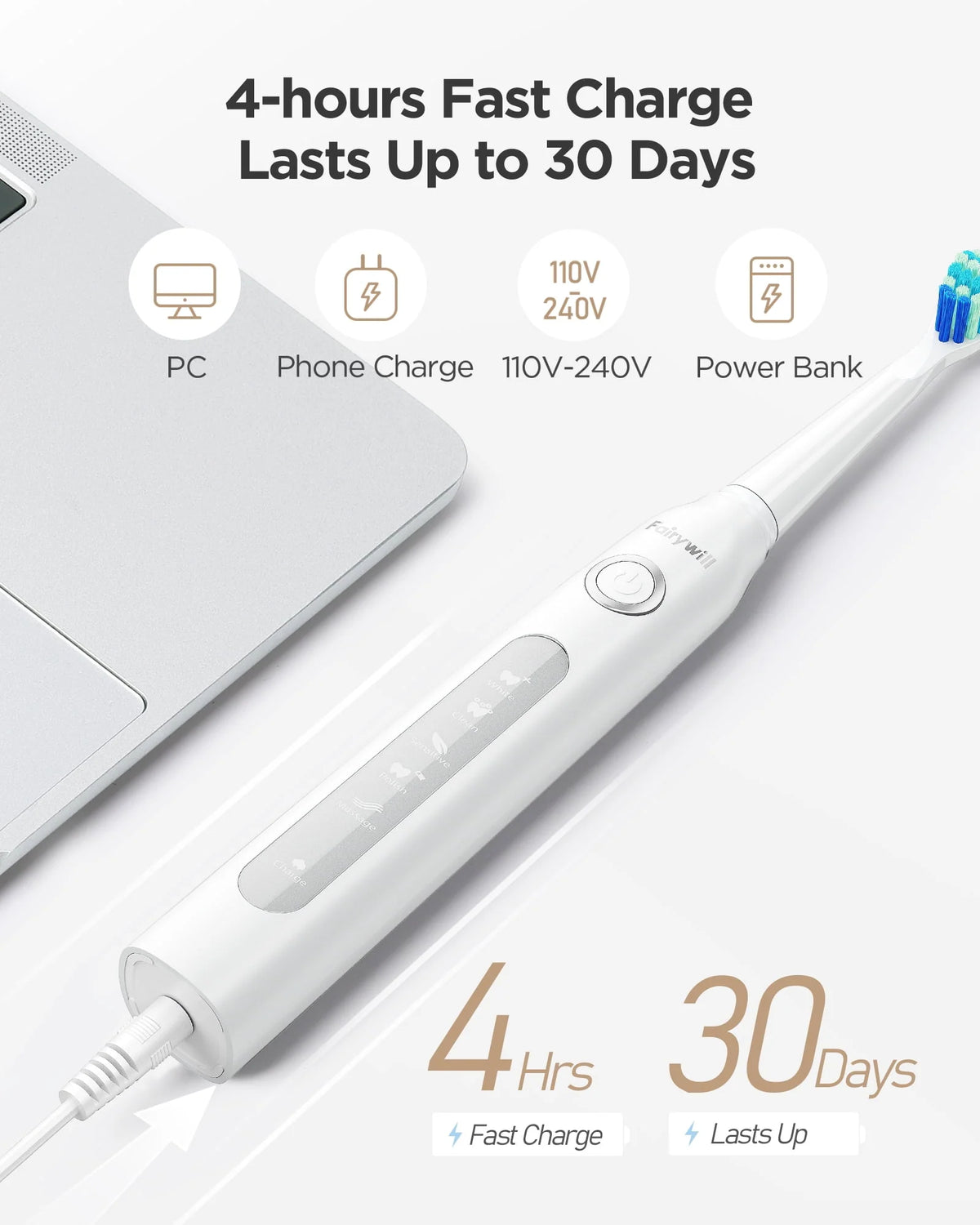 Black Water Flosser and Electric Toothbrush Combo X74422