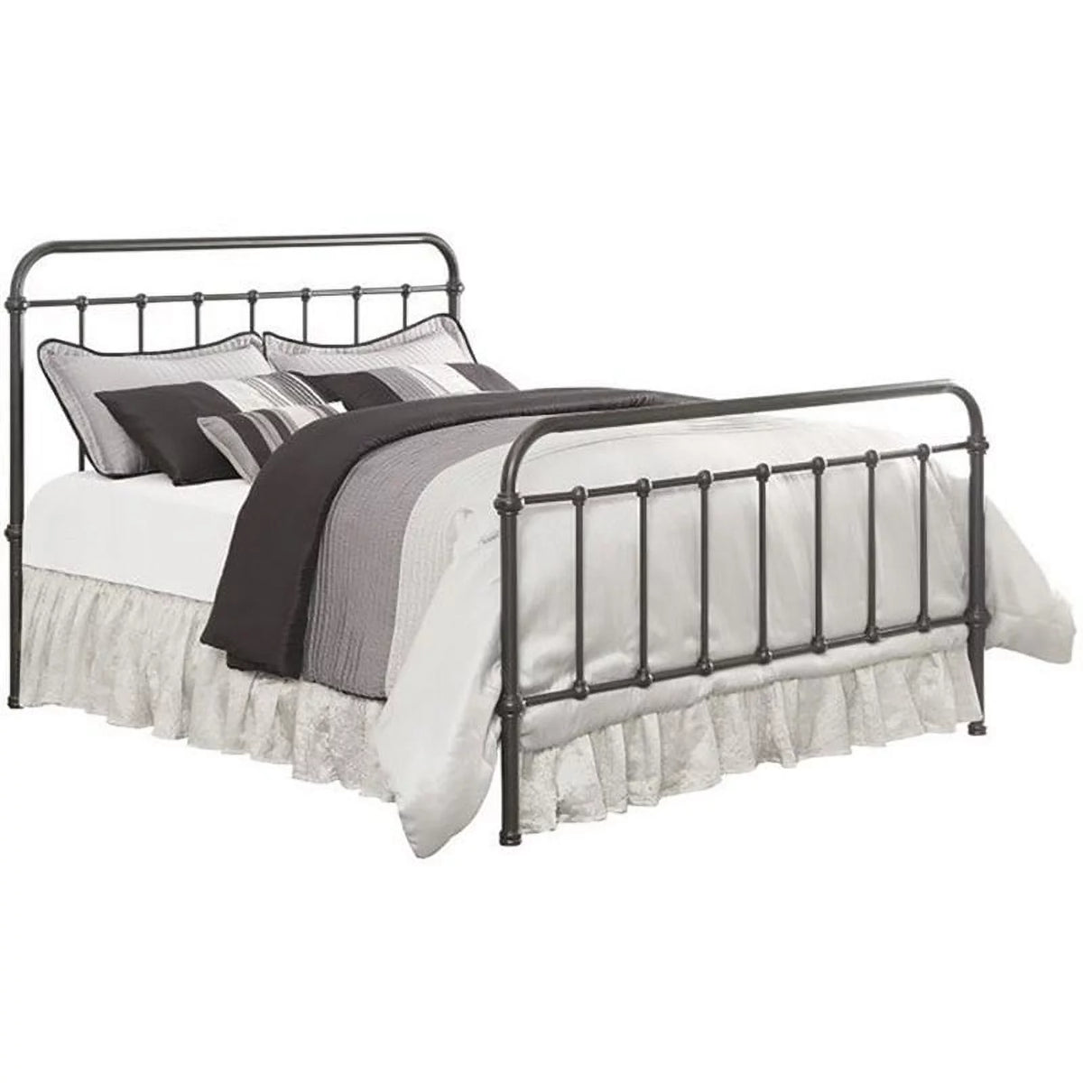 Dark Bronze California King Spindle Bed J3121