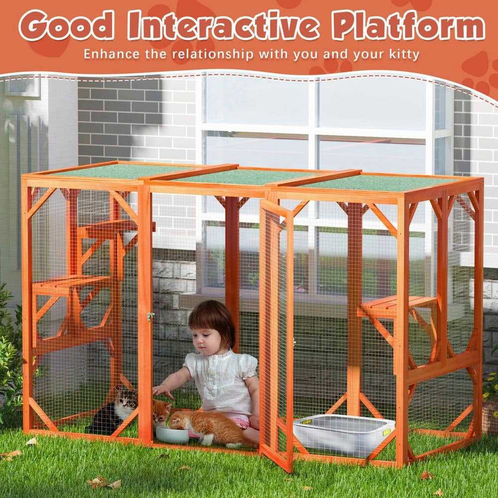 Outdoor Cat Enclosure Playpen Catio B55295