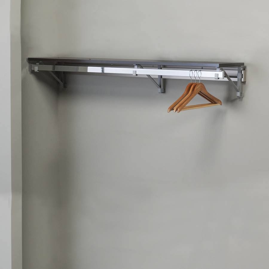 Heavy Duty Closet System in Espresso and Silver V63960