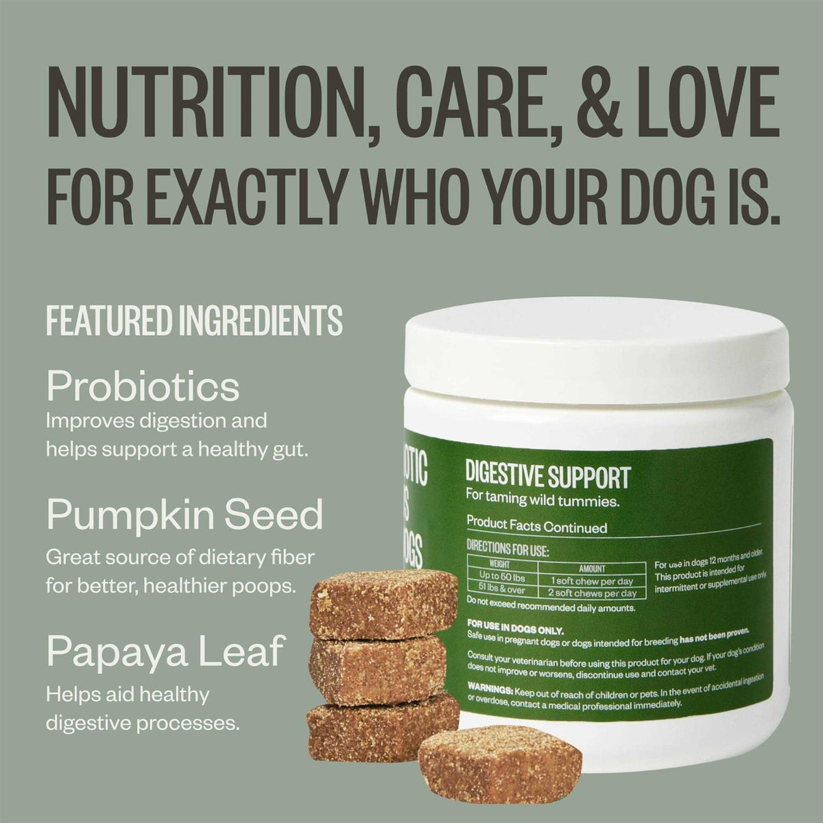 Probiotic Chews Dog Supplements D640819