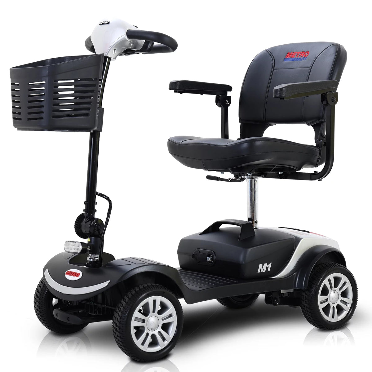 Powered Folding Mobility Scooter with Basket & Headlight C6977
