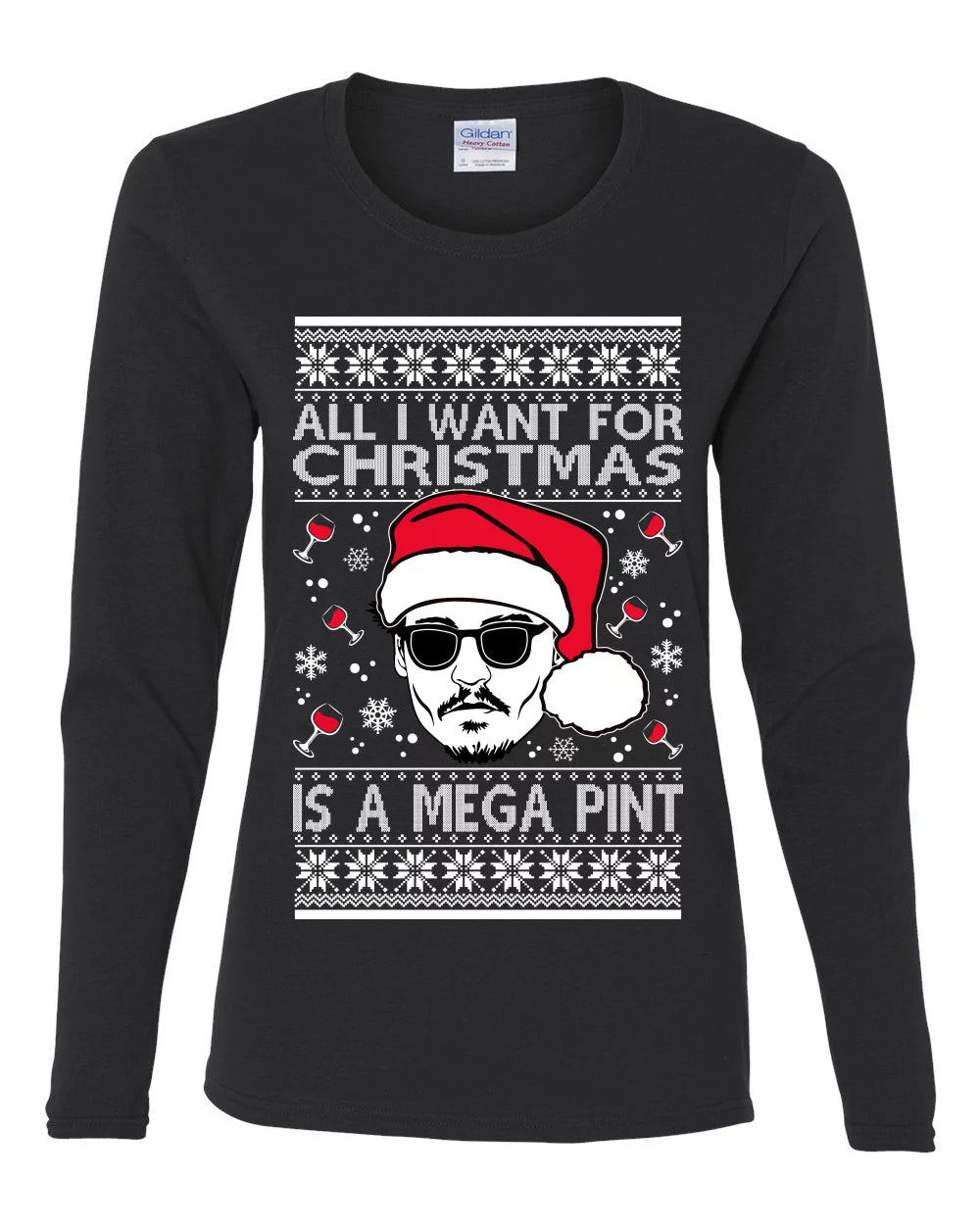 Black Long Sleeve Graphic Tee P67198