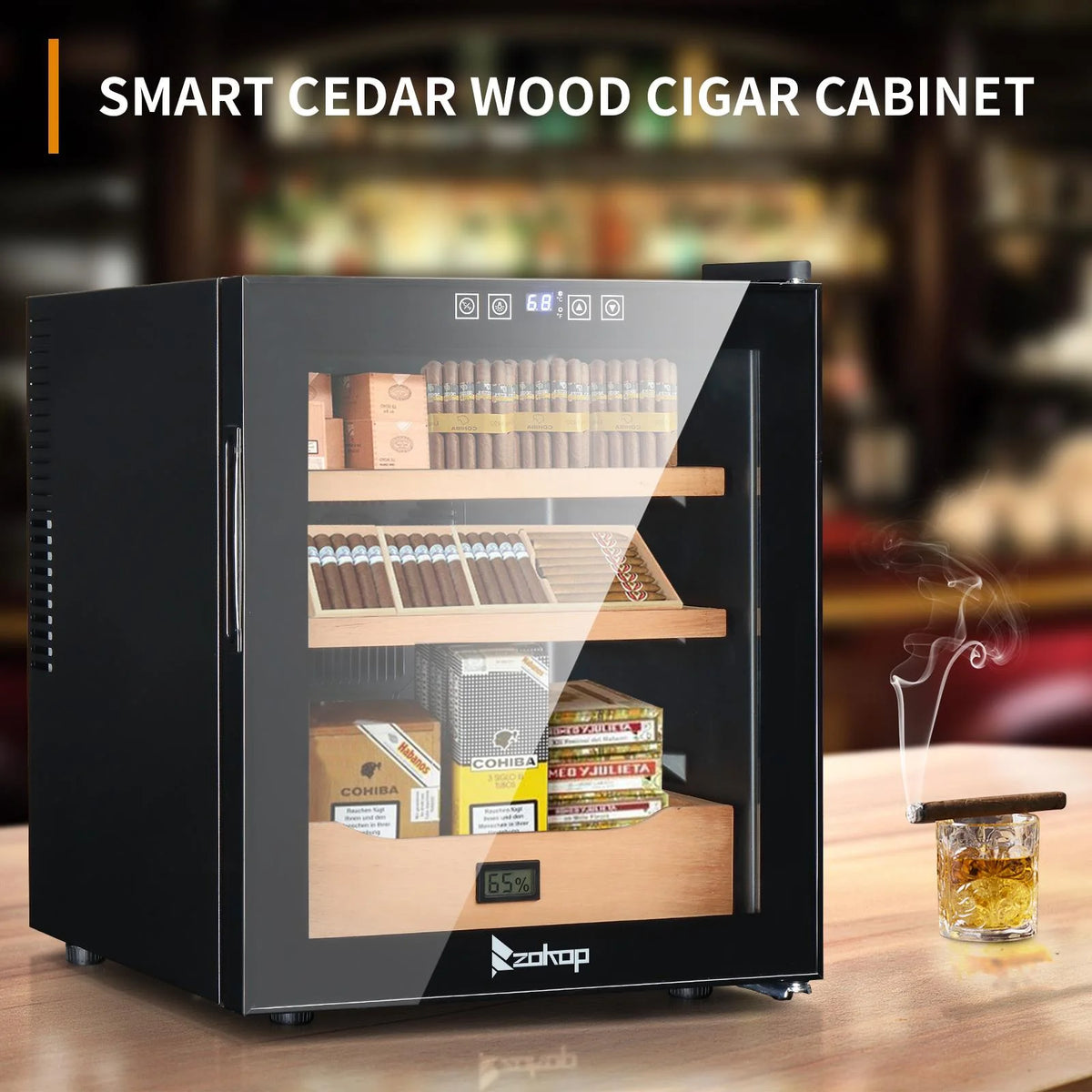50L Cooling Heating Cigar Humidor 300 Counts H182